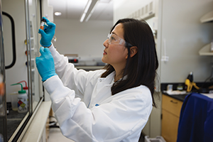 Researcher in a lab