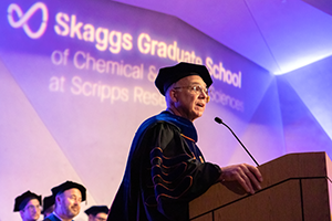 Speaker at a graduation